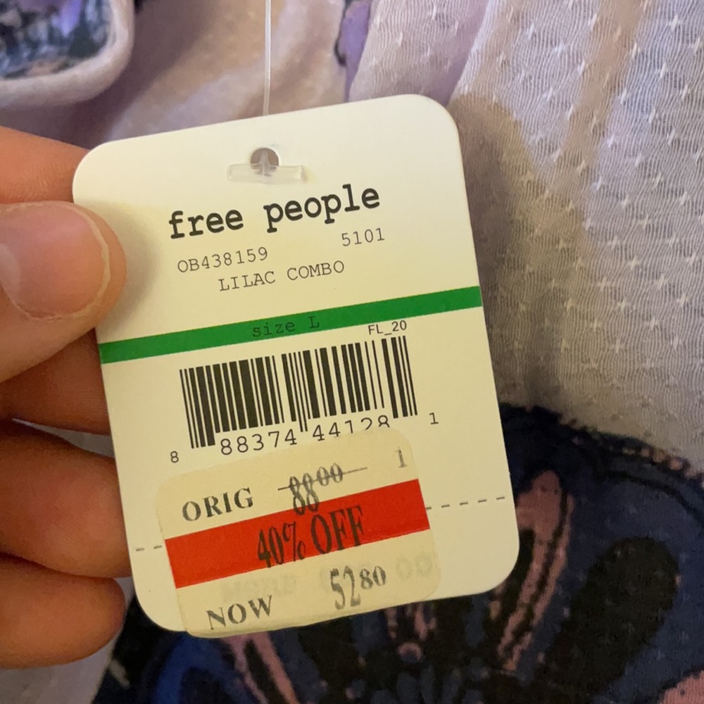 free people purple floral dress! (new with tags) - Picture 4 of 4